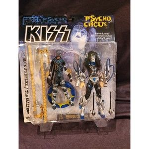 1998 Todd McFarlane Toys KISS Psycho Circus Ace Frehley & The Stiltman